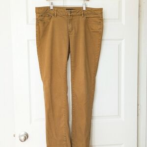Prana Kara Jeans In Antique Bronze Size 14 32" Waist Organic Cotton Low Rise
